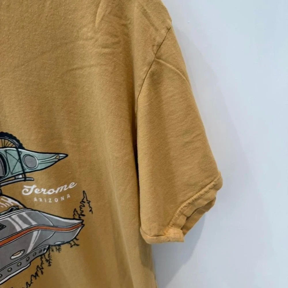 Men's or women's The Duck Company tee in‎ brown and tan #ducktee 100% Cotton - Picture 3 of 7